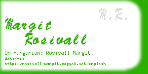 margit rosivall business card